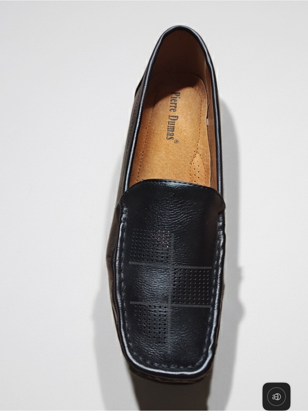 Pierre Dumas Black Leather Loafers